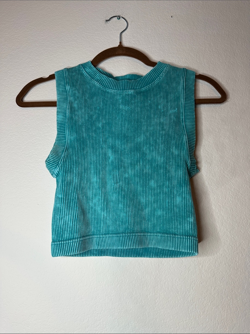 Zenana Sleeveless Ribbed Tank Top - Teal